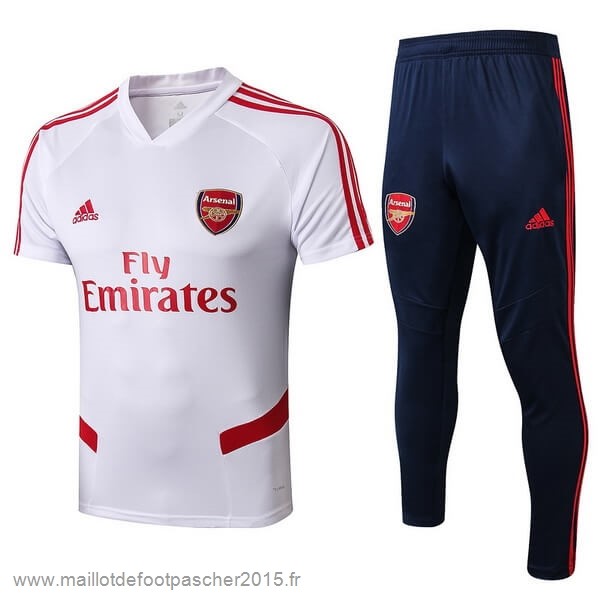 Maillot Foot Achat Entrainement Conjunto Completo Arsenal 2019 2020 Blanc Bleu