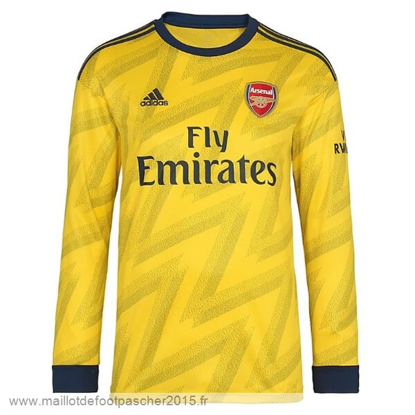 Maillot Foot Achat Exterieur Manches Longues Arsenal 2019 2020 Jaune