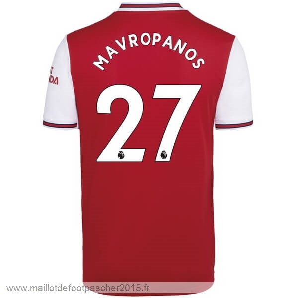 Maillot Foot Achat NO.27 Mavropanos Domicile Maillot Arsenal 2019 2020 Rouge