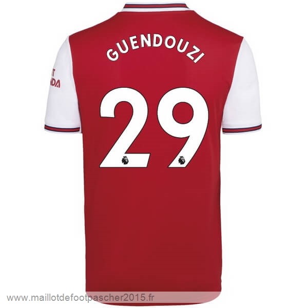 Maillot Foot Achat NO.29 Guendouzi Domicile Maillot Arsenal 2019 2020 Rouge