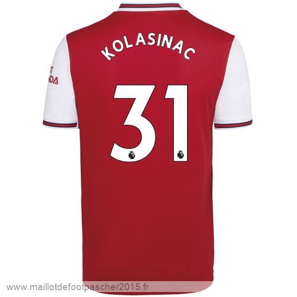 Maillot Foot Achat NO.31 Kolasinac Domicile Maillot Arsenal 2019 2020 Rouge