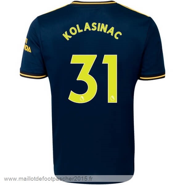 Maillot Foot Achat NO.31 Kolasinac Third Maillot Arsenal 2019 2020 Bleu