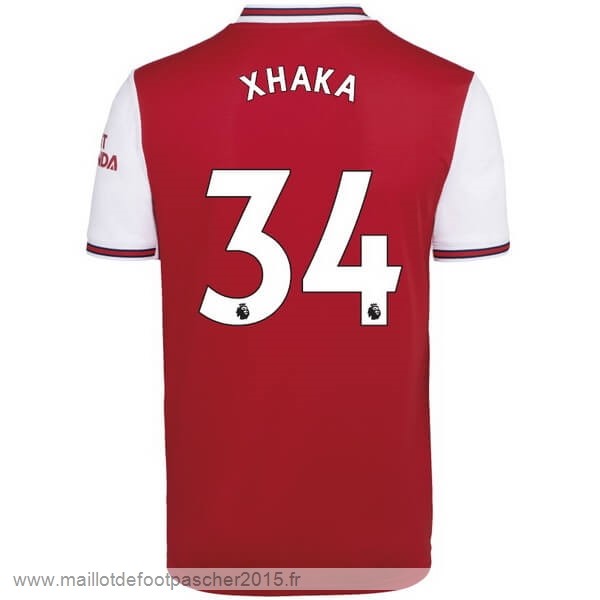 Maillot Foot Achat NO.34 Xhaka Domicile Maillot Arsenal 2019 2020 Rouge