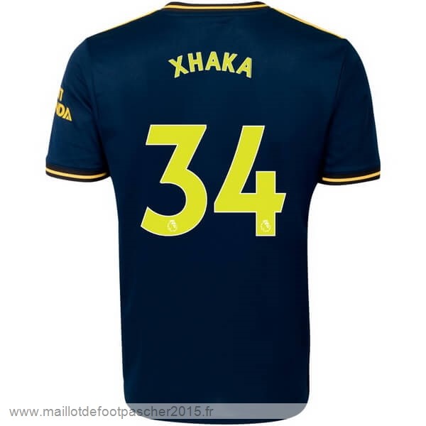 Maillot Foot Achat NO.34 Xhaka Third Maillot Arsenal 2019 2020 Bleu