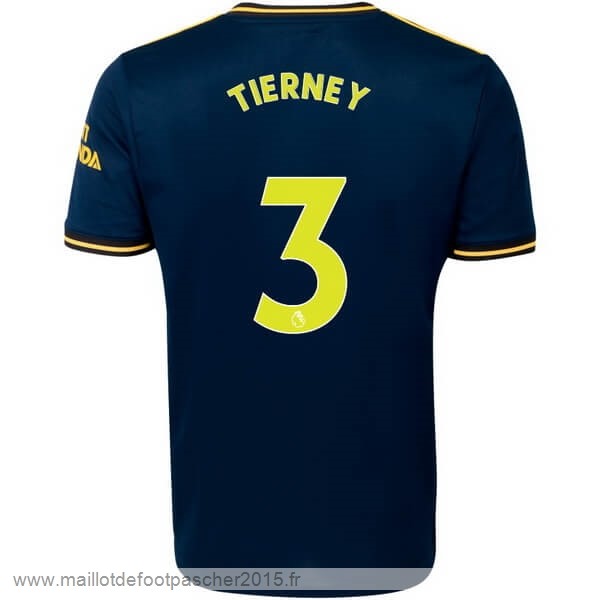 Maillot Foot Achat NO.3 Tierney Third Maillot Arsenal 2019 2020 Bleu