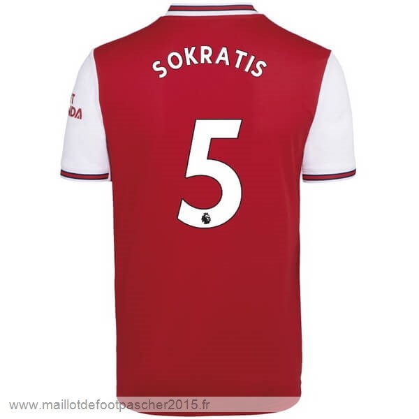 Maillot Foot Achat NO.5 Sokratis Domicile Maillot Arsenal 2019 2020 Rouge