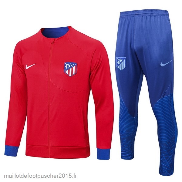 Maillot Foot Achat Survêtements Atlético Madrid 2022 2023 Rouge Bleu