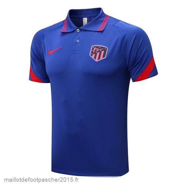 Maillot Foot Achat Polo Atlético Madrid 2022 2023 Bleu Orange