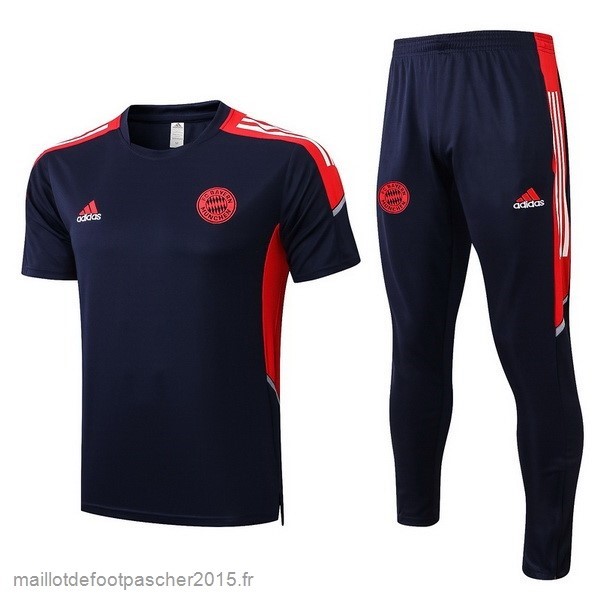 Maillot Foot Achat Entrainement Ensemble Complet Bayern Munich 2022 2023 Noir Rouge