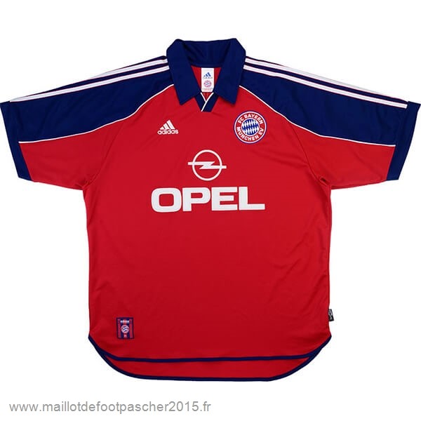 Maillot Foot Achat Domicile Maillot Bayern Munich Rétro 1999 2001 Rouge