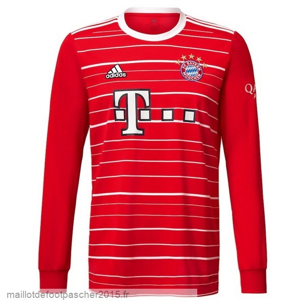 Maillot Foot Achat Thailande Domicile Manches Longues Bayern Munich 2022 2023 Rouge