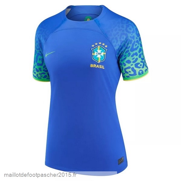 Maillot Foot Achat Exterieur Maillot Femme Brésil 2022 Bleu