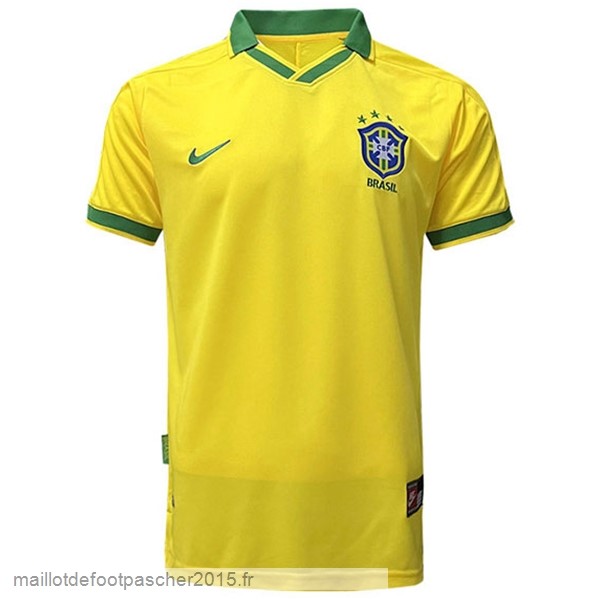 Maillot Foot Achat Domicile Maillot Brésil Rétro 1978 Jaune