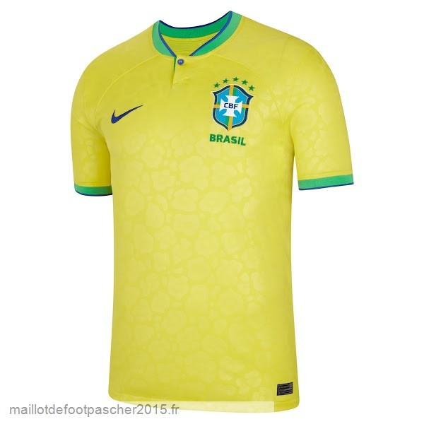 Maillot Foot Achat Domicile Maillot Brésil 2022 Jaune