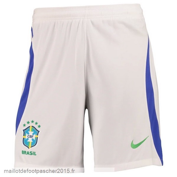 Maillot Foot Achat Exterieur Pantalon Brésil 2022 Blanc