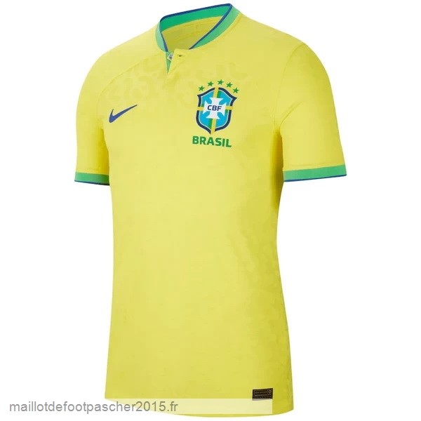 Maillot Foot Achat Thailande Domicile Joueurs Maillot Brésil 2022 Jaune