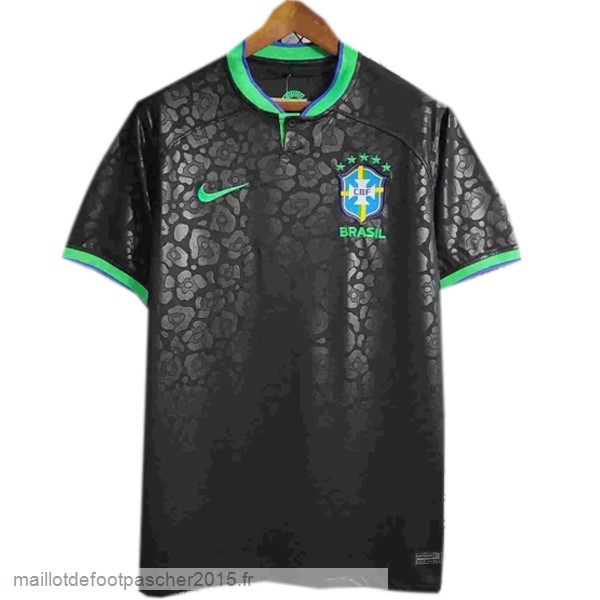 Maillot Foot Achat Thailande Spécial Maillot Brésil 2022 Noir Vert