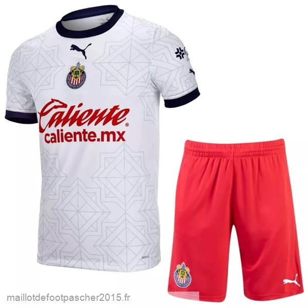 Maillot Foot Achat Exterieur Conjunto De Enfant CD Guadalajara 2022 2023 Blanc