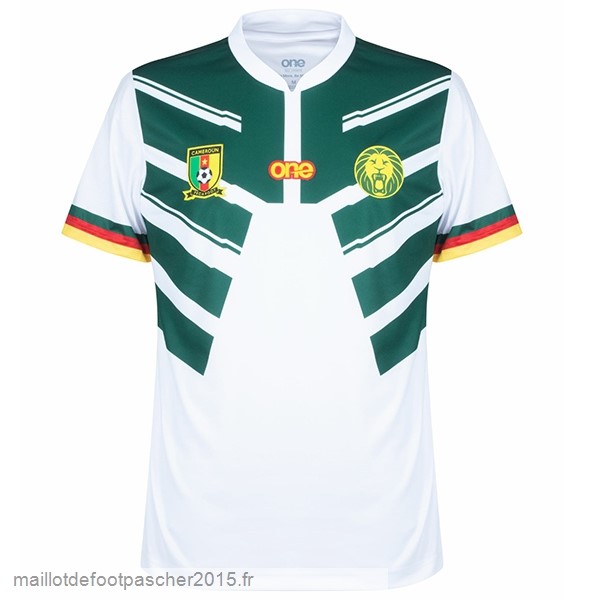 Maillot Foot Achat Thailande Exterieur Maillot Cameroun 2022 Blanc