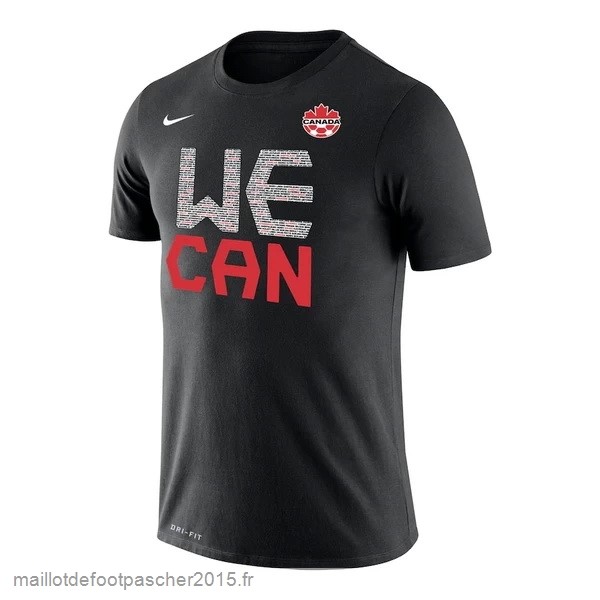 Maillot Foot Achat Entrainement Canada 2022 Noir