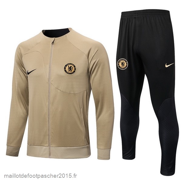 Maillot Foot Achat Survêtements Chelsea 2022 2023 Jaune Noir