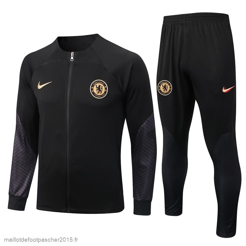 Maillot Foot Achat Survêtements Chelsea 2022 2023 Noir Gris