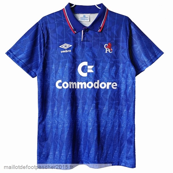 Maillot Foot Achat Domicile Maillot Chelsea Rétro 1989 1991 Bleu