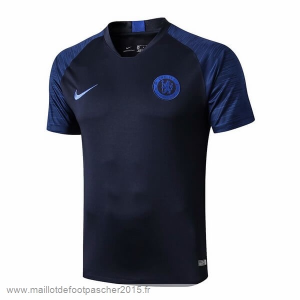 Maillot Foot Achat Entrainement Chelsea Bleu Marine 2019 2020