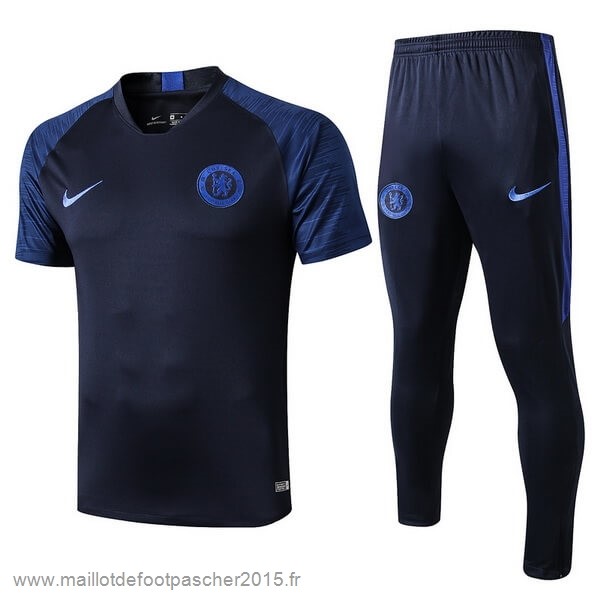 Maillot Foot Achat Entrainement Conjunto Completo Chelsea 2019 2020 Bleu Marine