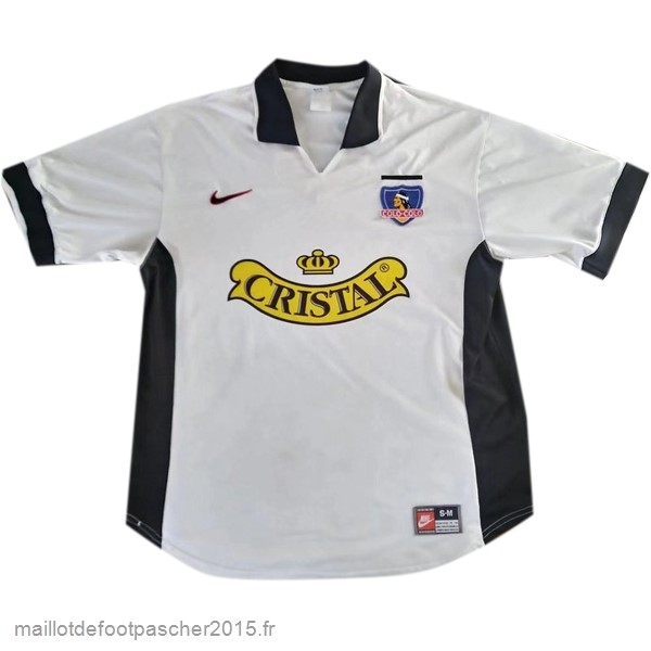 Maillot Foot Achat Domicile Maillot Colo Colo Rétro 1997 1998 Blanc