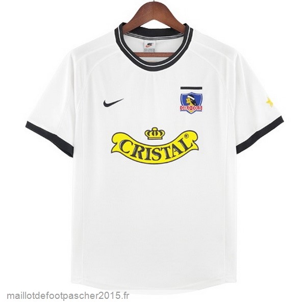 Maillot Foot Achat Domicile Maillot Colo Colo Rétro 2000 2001 Blanc