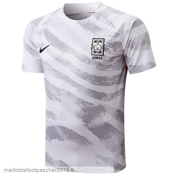 Maillot Foot Achat Entrainement Corée 2022 Blanc