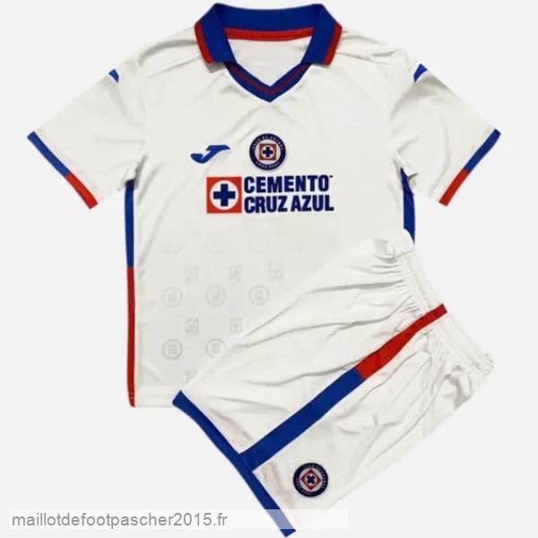 Maillot Foot Achat Exterieur Conjunto De Enfant Cruz Bleu 2022 2023 Blanc