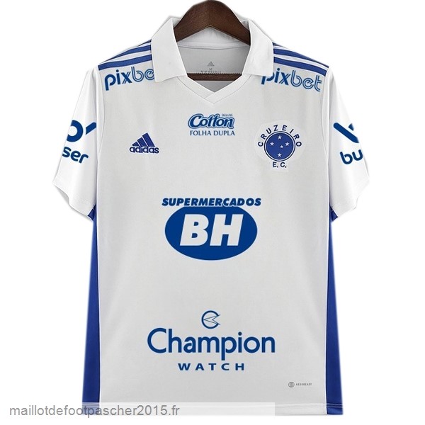 Maillot Foot Achat Thailande Exterieur Maillot Cruzeiro EC 2022 2023 I Blanc