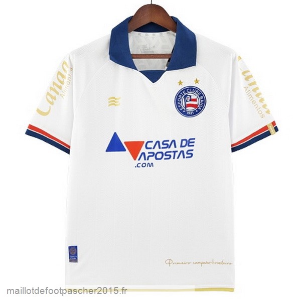 Maillot Foot Achat Thailande Exterieur Maillot Bahia 2022 2023 Blanc