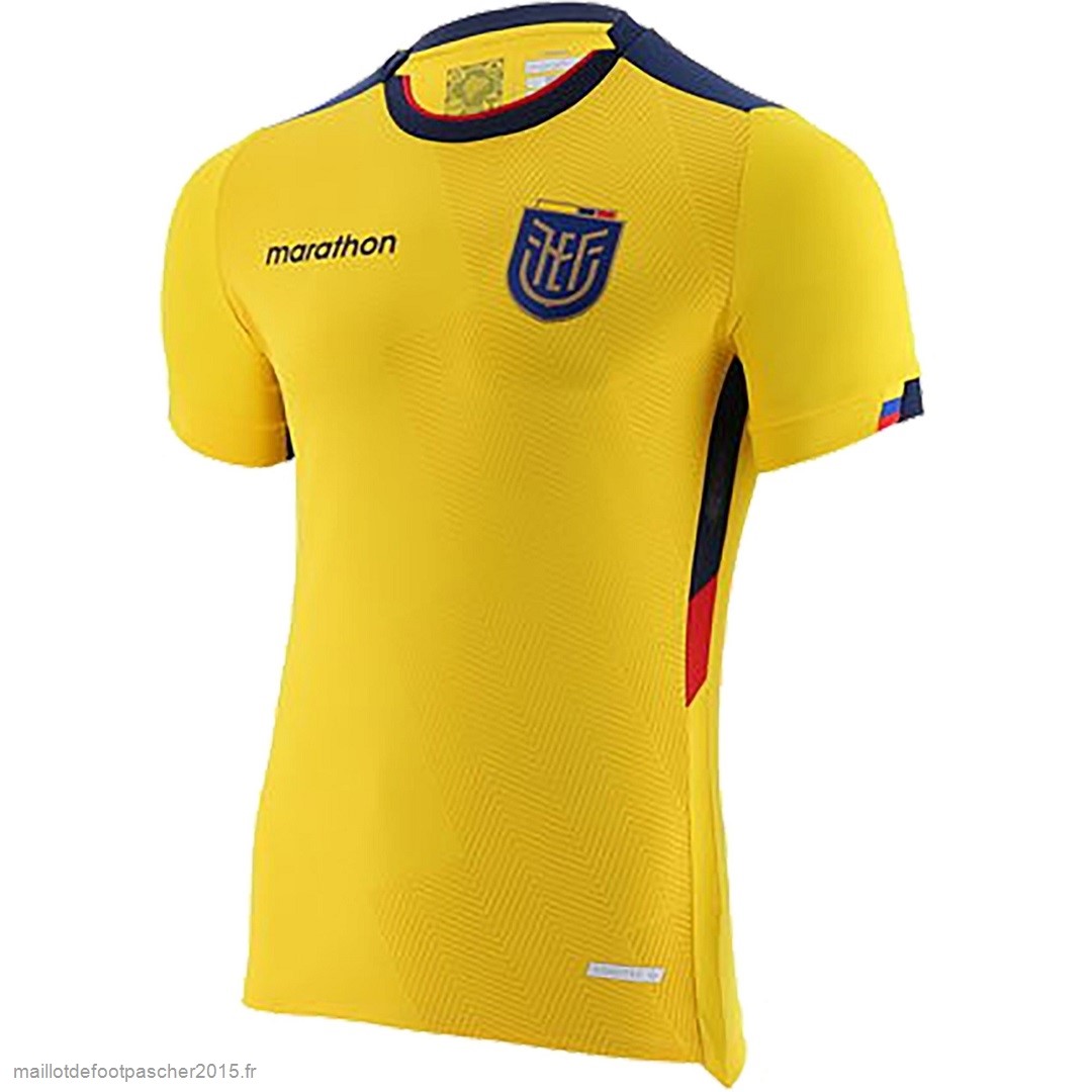 Maillot Foot Achat Thailande Domicile Maillot Équateur 2022 Jaune