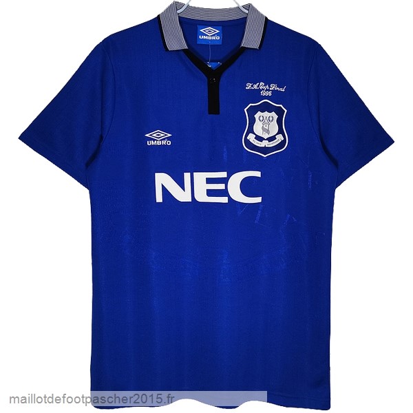 Maillot Foot Achat Domicile Maillot Everton Rétro 1995 Bleu