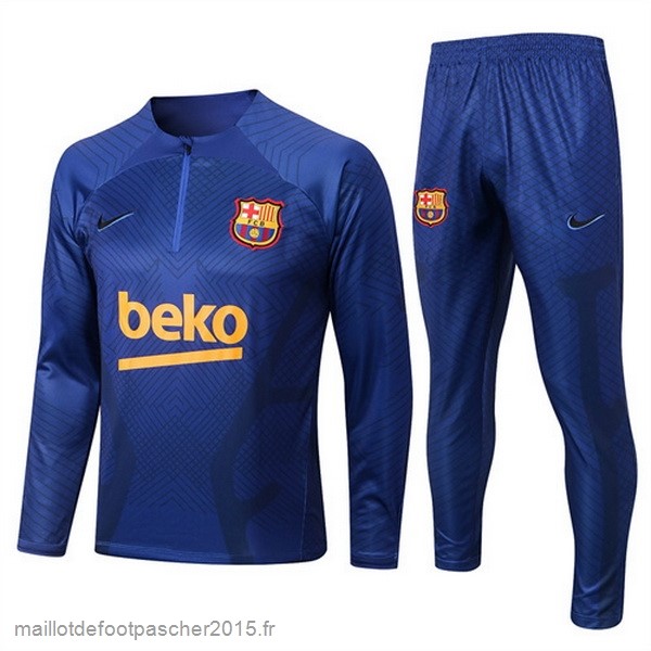 Maillot Foot Achat Survêtements Barcelona 2022 2023 Bleu II Marine