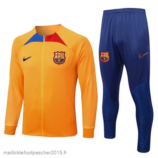 Maillot Foot Achat Survêtements Barcelona 2022 2023 Orange II Bleu