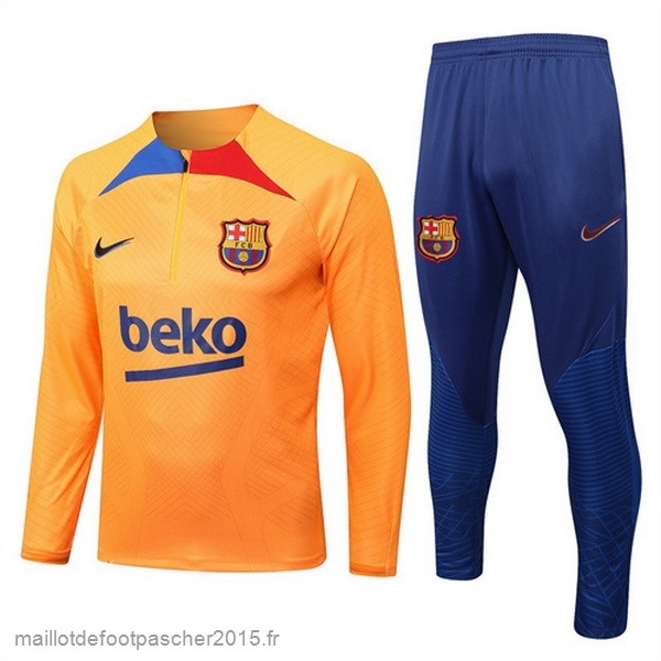 Maillot Foot Achat Survêtements Barcelona 2022 2023 Orange I Bleu