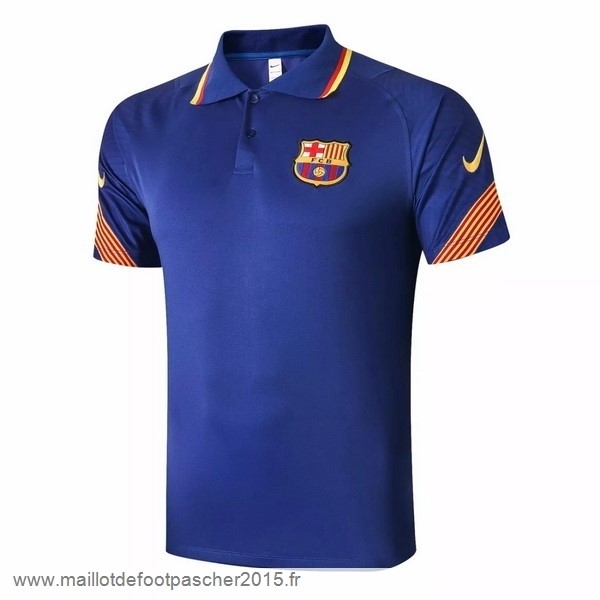 Maillot Foot Achat Polo Barcelona 2020 2021 Bleu Orange