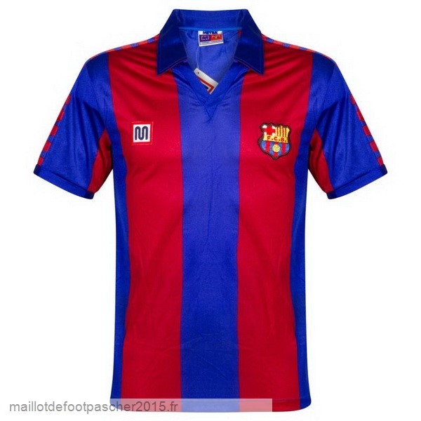 Maillot Foot Achat Domicile Maillot Barcelona Rétro 1982 1984 Bleu Rouge