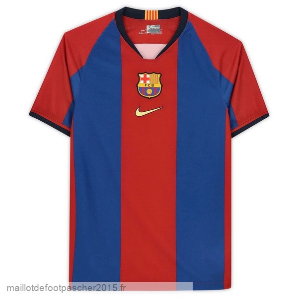 Maillot Foot Achat Domicile Maillot Barcelona Rétro 1998 1999 Bleu Rouge