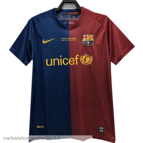 Maillot Foot Achat Domicile Maillot Barcelona Rétro 2008 2009 Bleu Rouge