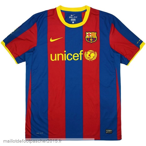 Maillot Foot Achat Domicile Maillot Barcelona Rétro 2010 2011 Bleu Rouge