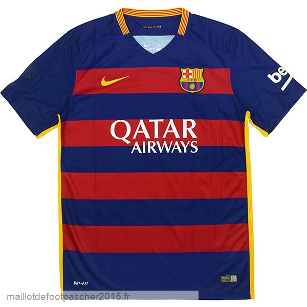 Maillot Foot Achat Domicile Maillot Barcelona Rétro 2015 2016 Bleu Rouge