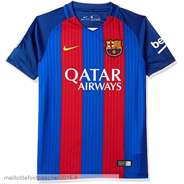 Maillot Foot Achat Domicile Maillot Barcelona Rétro 2016 2017 Bleu Rouge