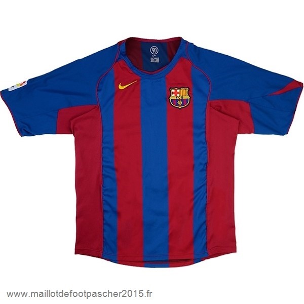 Maillot Foot Achat Domicile Maillot Barcelona Rétro 2004 2005 Bleu Rouge