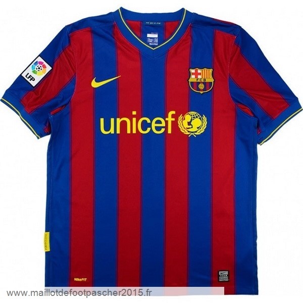 Maillot Foot Achat Domicile Maillot Barcelona Rétro 2009 2010 Bleu Rouge