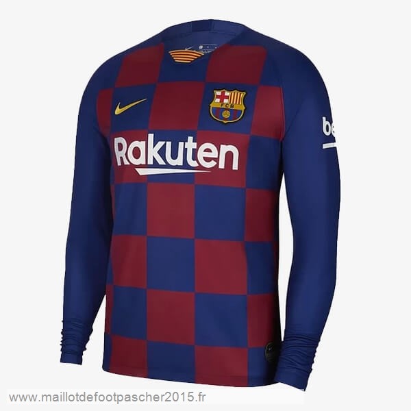 Maillot Foot Achat Domicile Maillot Manches Longues Barcelone 2019 2020 Rouge Bleu